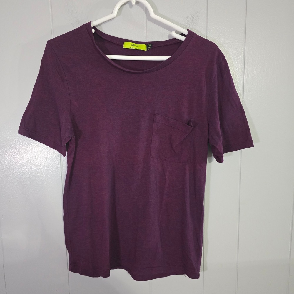 Topman Pocket T-Shirt Mens Small Purple Good Short Sleeve Crew Neck Tee